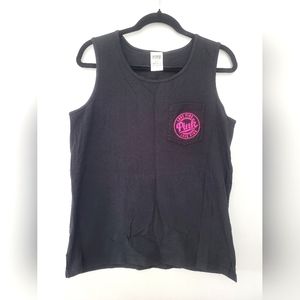 PINK Tank with large logo on back  NWOT